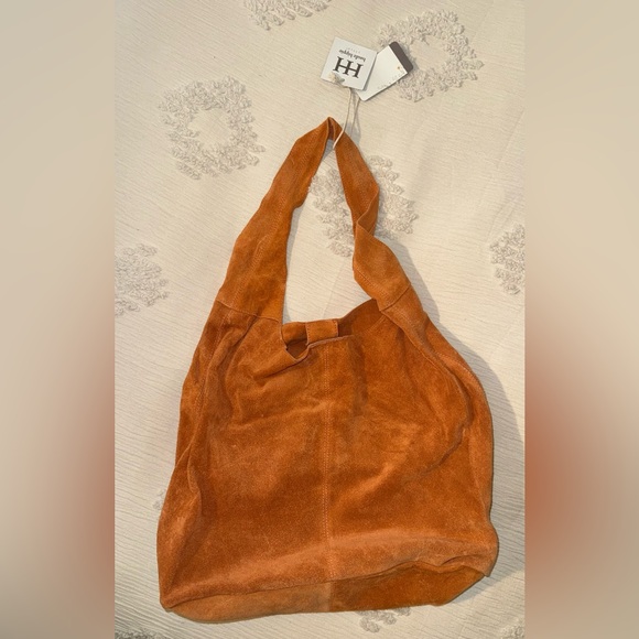 Haute Hippie Tan Suede Hobo Bag with attached wallet NWT - Picture 2 of 8